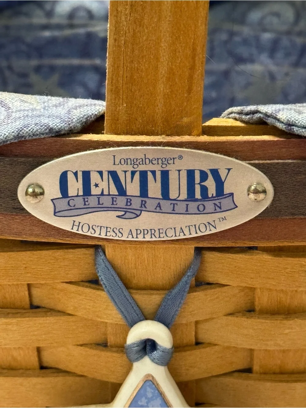 Longaberger 2000 Century Celebration Basket Set – Collectors Club + Charm